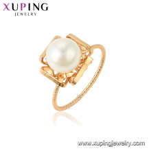 15437 xuping al por mayor en la moda de la fábrica de China último diseño del anillo de perlas de imitación para las mujeres